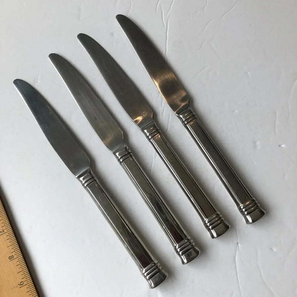 Wallace‎ Dinner Knives Zennith Set of 4 18/10 Stainless Steel